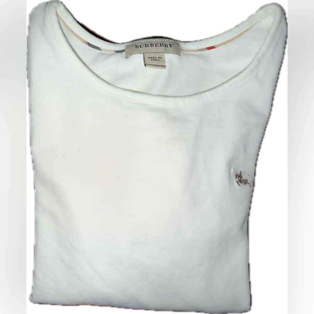 Burberry Kids White Long Sleeve Shirt - Picture 3 of 4